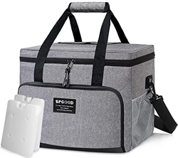 SPGOOD 40L Nevera Portatil Bolsa Térmica,Multiuso Porta Alimentos Bolsa Isotermica con Correa Ajustable para Picnics, Fiestas, Camping,Playa Refrescos en oferta