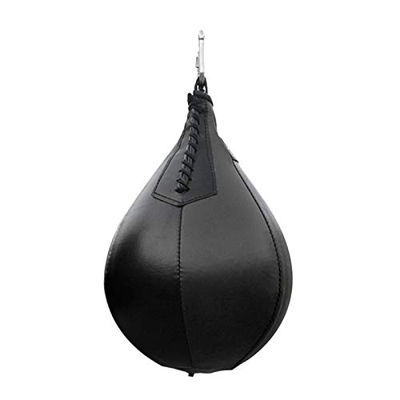 beeyuk Speed ​​Ball Boxing Cuero Genuino MMA Muay Thai Training Punching Dodge Striking Bag Kit Colgante Giratorio Entrenamiento Speedball Kicking Swe