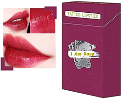20 Pcs/Box Tattoo Lipstick Cigarette Cotton Swab,Women Long Lasting Lip Gloss Cotton Swab Matte,Cigarette Lipstick Cotton Swab, Durable Waterproof Liq precio