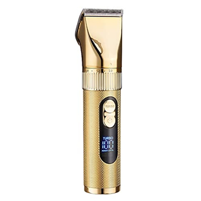 Montloxs Cortadora de barba eléctrica con pantalla digital LCD para el cabello de los hombres, cortadora de barba y nariz eléctrica inalámbrica, máqui