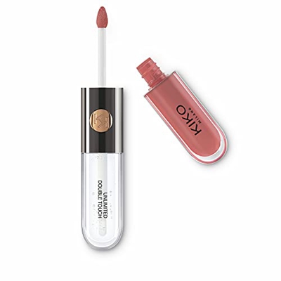 Kiko Milano Unlimited Double Touch 131 Barra de Labios Líquida en 2 Pasos, Acabado Luminoso, Hasta 12 Horas de Duración, Base de Color NoTransfer, Spi