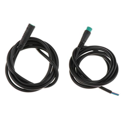 FLAMEER Cable de extensión de Bicicleta eléctrica 2Pin/3Pin/5Pin/6Pin Conector de Enchufe e-Bicycle para Mid/Hub Kit de conversión de Motor - 5 Pin precio