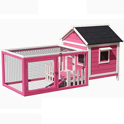 XYF Casa para Mascotas Al Aire Libre Casa De Perro De Madera Al Aire Libre, Caseta para Perros Pet Kennel, Resistente A La Lluvia De Tamaño Pequeño Y 