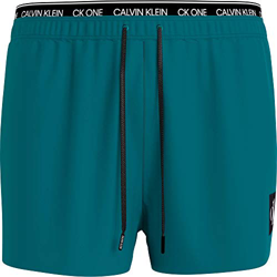 Calvin Klein Short Double WB Baador para Hombre, Seans Verde Azulado, L en oferta