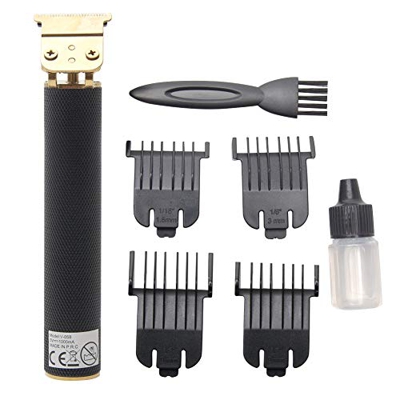 Matedepreso Electric Outliner Grooming Rechargeable Cordless Close Cutting T-Blade Trimmer Men's Grooming Kit Hair Clippers Zero Gapped Detail Beard S