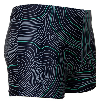 Guggen Mountain Banador de Natacion para Hombre Traje de Bano Color Rayas M
