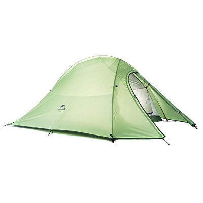 Naturehike Tienda de Campaña Mejorar Cloud Up 2 Persona Tienda de Trekking Ultraligero Impermeable (210T Verde Estándar)