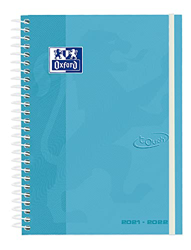 Oxford School Touch, Agenda 2021 2022, Semana vista, A5 (15x21 cm), Tapa Extradura, Color Azul Pastel en oferta