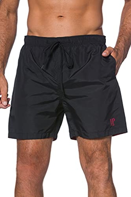 JP 1880 Badeshort 1/2 Uni Pantalones Cortos de baño premamá, Negro, XL para Hombre