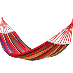 Hamaca para Camping Hammock Hamaca De Algodón Arco Iris Espesada De Tela De Lona Duradera Que Acampa Hamaca Anti-rollover Para Niños Individuales Y Do en oferta