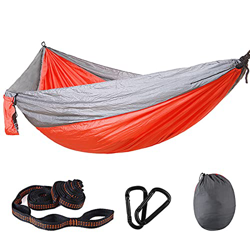 Hamaca para Camping Hammock Hamaca Camping Cómoda Hamaca De Giro Portátil Con Correas De árboles Y Bolsa De Transporte Hamaca De Nylon Para Viajes, Pl precio