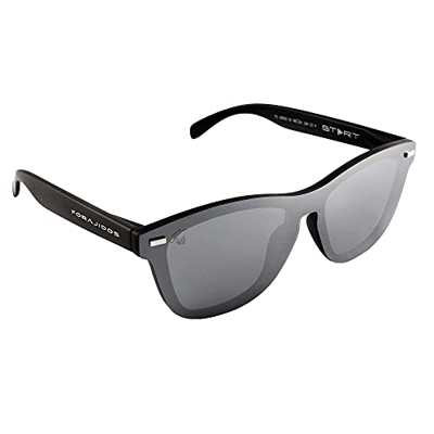 FORAJIDOS Gafas de Sol Polarizadas para Hombre y Mujer con Protección UV400 (PLATA)