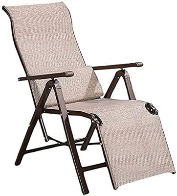Silla, silla plegable, silla para césped Silla reclinable de gravedad cero, sillón reclinable plegable, con capacidad para 420 libras, adecuada para j