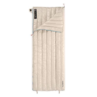 Naturehike Saco de Dormir Ligero Compacto 800 Relleno Poder Saco de Dormir de Plumón de Ganso Saco de Dormir Portátil con sobre para Acampar al Aire L