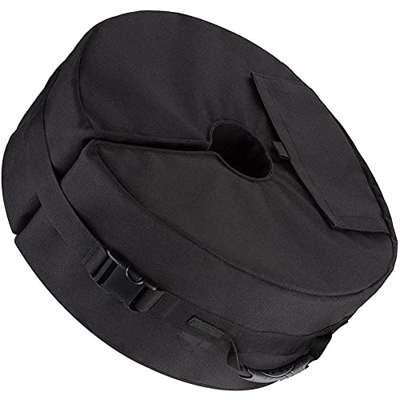 Ruluti 1pc Patio Ronda Jardín Sombrilla Base con Asas Laterales Servicio Pesado Paraguas Base Adecuada para Terrazas Aire Libre Playas Jardines 18 Pul