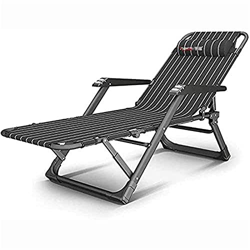 CHLDDHC Tumbona Silla de jardín Plegable reclinable Silla de Exterior de Gravedad Cero con reposacabezas Acolchados Ajustables en oferta