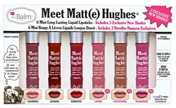 theBalm Meet Matte Hughes Set of 6 Mini Long-Lasting Liquid Lipsticks Volume 3 precio