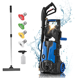 Limpiador de Alta presión (135 Bar, 1800 W, 480 L/h, Manguera de Alta presión de 5 m, Cable de 5 m), Lavado de Coches, Limpieza de Suelo, Limpieza de  en oferta