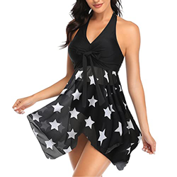 Voqeen Bikini para Mujer con Vendaje Frontal y Dobladillo Irregular Dos Piezas Traje de baño Ropa de Playa Push Up Mujer Bikini con Cuello Halter Acol precio