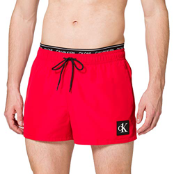 Calvin Klein Short Double WB Baador para Hombre, Rojo Feroz, M precio