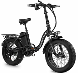 Bicicleta Eléctrica Plegable, Batería De Lones De Litio De 48V 18Ah con Neumático Gordo 20"* 4", 1000W Bicicletas Eléctricas De Montaña Adulto De Ciud en oferta