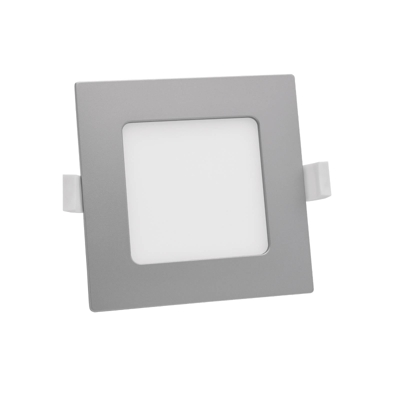 Prios Helina lámpara empotrada LED, plata, 16,5 cm