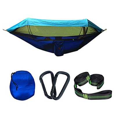 Hamaca para Camping Hammock Hamaca De Camping Parachute Material De Nylon Material Swing Hammock Trae Mosquiteros Y Tela De Sombra Una Sola Hamaca Dob