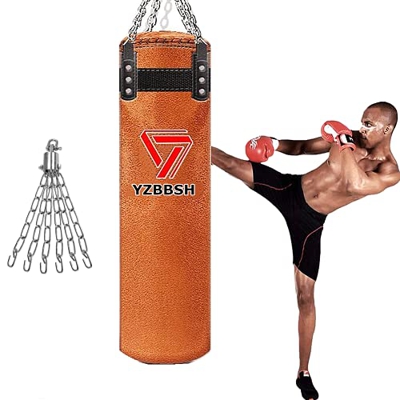 YZBBSH Saco De Boxeo Profesional Saco De Boxeo Adulto Ideal para MMA Muay Thai Kick Boxing Artes Marciales Punching Bag 80cm,100cm,120cm,140cm,160cm,1