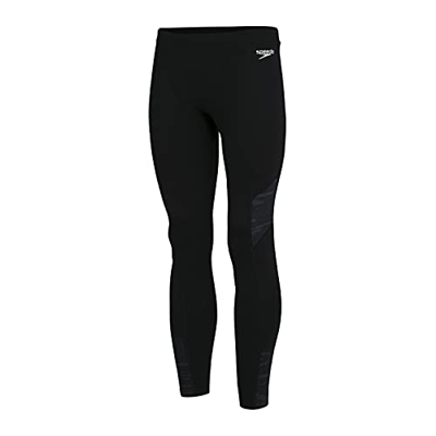 Speedo Mallas Deportivas, Hombre, Negro (Noir/Gris Oxyde), L