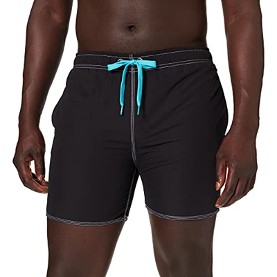 ARENA Fundamentals Bicolor Boxer Swim Trunks, Mens, Black-Martinica, M