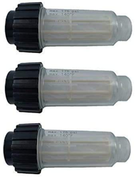 3X Filtro de Agua Que Incluye Inserto de Filtro (5.731-050.0) para Todas Las lavadoras a presión Karcher con conexión de Agua de 3/4 de Pulgada como K en oferta