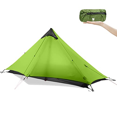 Night Cat Tienda de Campaña para Mochileros Ultraligero Impermeable Senderismo Profesional para 1 Persona Camping Doble Capa