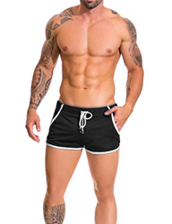 Alivebody Hombres Fitness Malla Atlético Pantalones Cortos para Corriendo Rutina de Ejercicio Nadando Secado rápido Ligero características