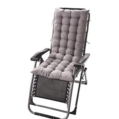 FCXBQ Tumbona Sillón reclinable de Engrosamiento súper Suave Sillas reclinables para jardín al Aire Libre Relajante para Patio con cojín Muebles Plega