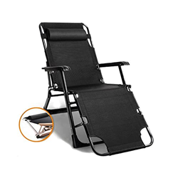 Tumbona Plegable Silla Muebles de jardín, Camping Jardín Sillas de Cubierta Sillón reclinable de Gravedad Cero Tumbonas reclinables Impermeables Chais precio