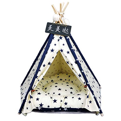 RKRXDH Casa Plegable Gato Perros Animales Antimosquitos, Tienda De Campaña Portátil Cerrado para Perro Y Gato, Equipado con Cojin, Adecuada para Veran