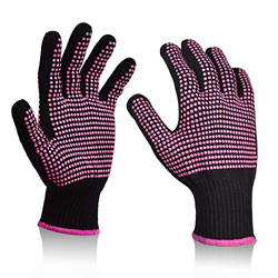 Sopito 2 piezas de guantes resistentes al calor para herramientas para el cabello Varita de hierro rizador en oferta