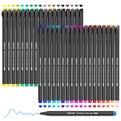 Juego de rotuladores de punta fina Koilox, 36 colores, punta fina de 0,4 mm, para dibujar y escribir bocetos, diarios, notas, cómics, libro de colorea precio