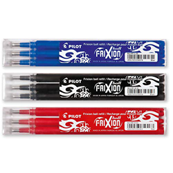 Pilot Frixion Ball Bolígrafo - 3 Recambio Minas Sets Para Ever 3 pc en Los Colores Azul, Negro, Rojo características