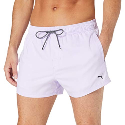 PUMA Men Short Length Swim Shorts Bañador, Morado (Lila), XL para Hombre