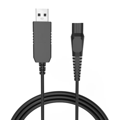 Superer Cable USB de 5 V a CC 15 V, cable de carga compatible con Philips Norelco HQ8505 9000 7000 5000 3000 QG HQ QC AT PT RQ Series afeitadora