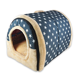 ANPPEX 2 en 1 Casa y Sofá para Mascotas, Lavable a Máquina Casa Cama de Perro Gato Puppy Conejo Mascota Antideslizante Plegable Suave Calentar con Coj precio