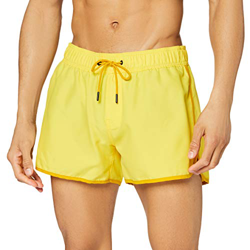 G-STAR RAW Carnic Solid Traje de baño de una Pieza, Amarillo Cab A505-3749, XL para Hombre precio