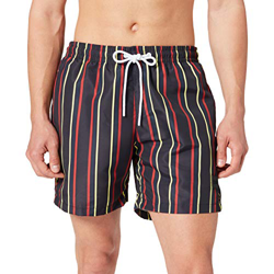 Urban Classics Stripe Swim Shorts Bañador para hombre, azul marino, 5X-Large características