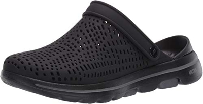 Skechers GO Walk 5 Astonished, Sandalias Deportivas Mujer, Negro (BBK), 39 EU