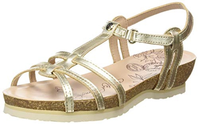 Panama Jack Dori Shine, Sandalia con Pulsera Mujer, Dorado (Oro B3), 39 EU