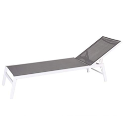 Tumbona apilable para jardín de Aluminio marrón Garden - LOLAhome (Gris) precio