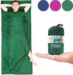 MIQIO 2en1 Saco Sábana y Sábana de Viaje Ligera Tamaño Doble XL en oferta