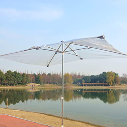 Sombrilla Terraza Parasol Jardin 2 M / 6,5 Pies Cuadrados Sombrilla de Patio para Exterior/Jardín/Piscina, PVC Transparente Sombrilla Impermeable para precio