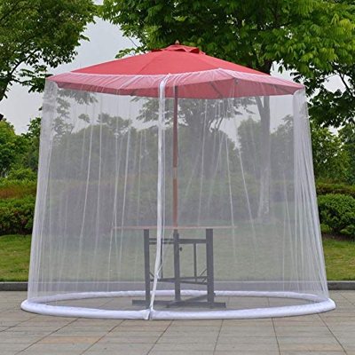 Garden Mosquito Cover Umbrella Netting Screen Outdoor Net Canopy Patio Yard Tent Polyester Mesh for Gazebos Parasols